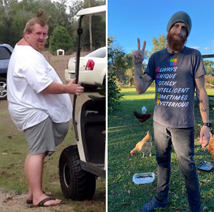 Dos médicos diferentes me dijeron una vez que no viviría para ver mis 40 años. En ese momento pesaba 227 kilos. Hoy es mi 40 aniversario. Durante ese tiempo perdí 159 kilos
