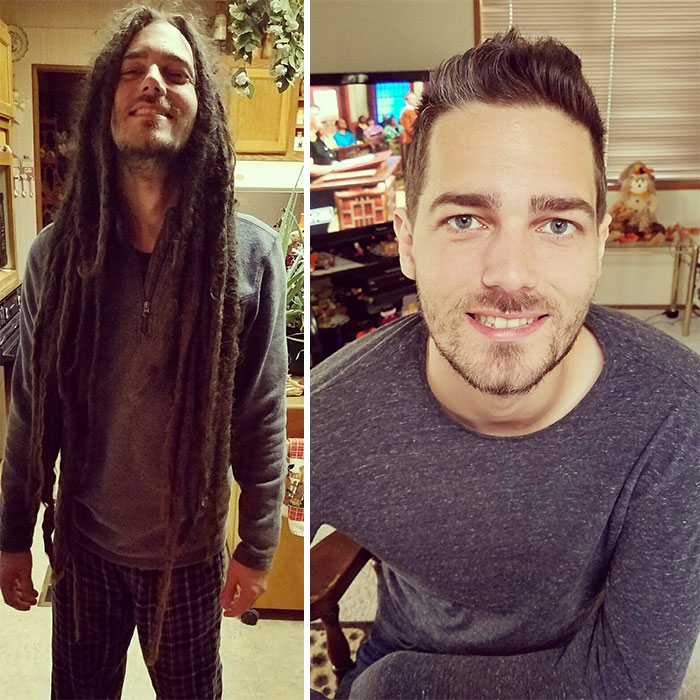 Un día después de cortarse 11 años de rastas