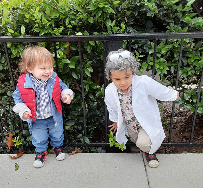 Mis hijos fueron Doc y Marty de Volver al futuro