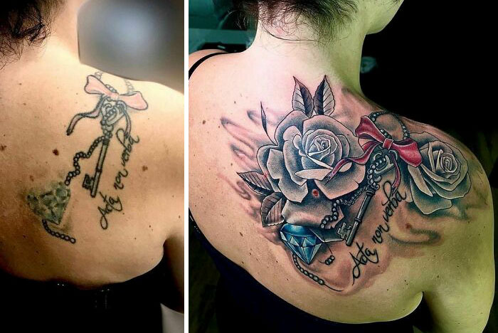 30 Amazing Examples Of Ink Masters Giving Old And Boring Tattoos A Cool Makeover
