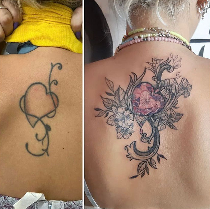 30 Amazing Examples Of Ink Masters Giving Old And Boring Tattoos A Cool Makeover
