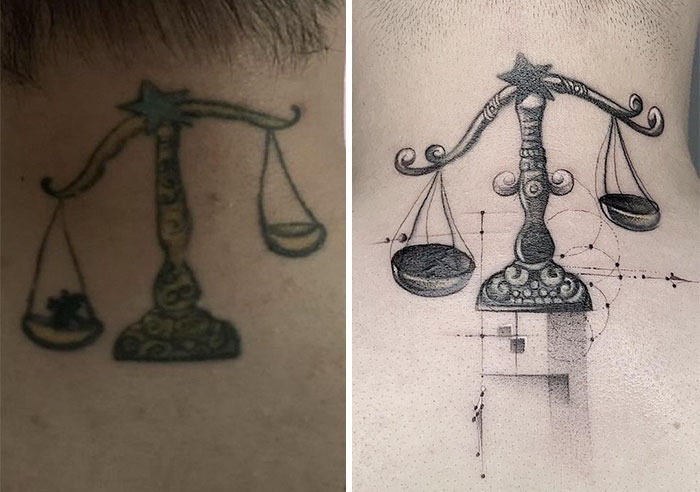 30 Amazing Examples Of Ink Masters Giving Old And Boring Tattoos A Cool Makeover