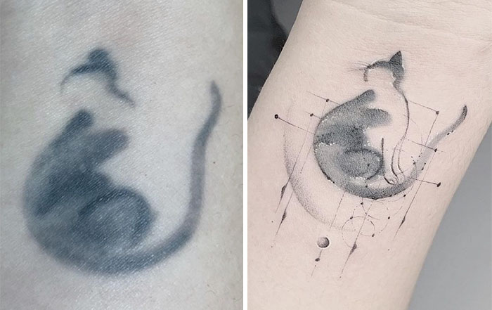 30 Amazing Examples Of Ink Masters Giving Old And Boring Tattoos A Cool Makeover