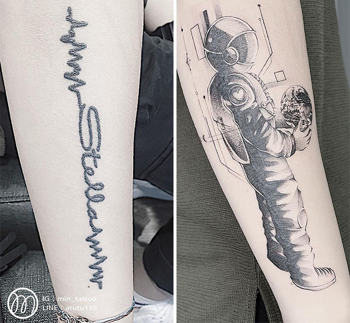30 Amazing Examples Of Ink Masters Giving Old And Boring Tattoos A Cool Makeover
