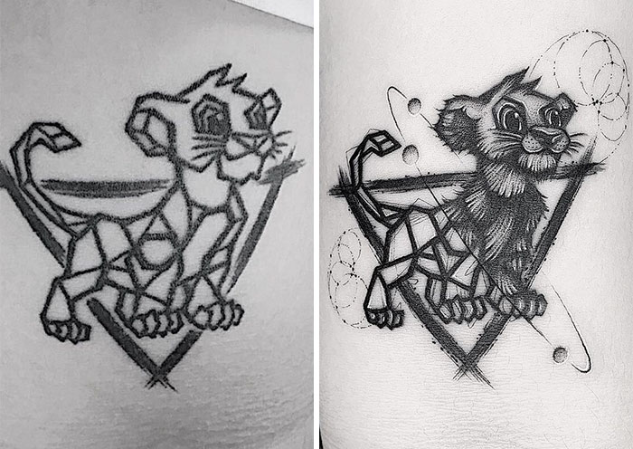 30 Amazing Examples Of Ink Masters Giving Old And Boring Tattoos A Cool Makeover
