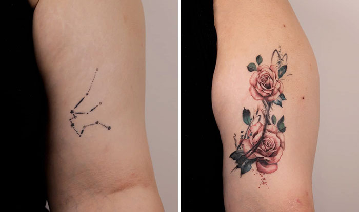 30 Amazing Examples Of Ink Masters Giving Old And Boring Tattoos A Cool Makeover