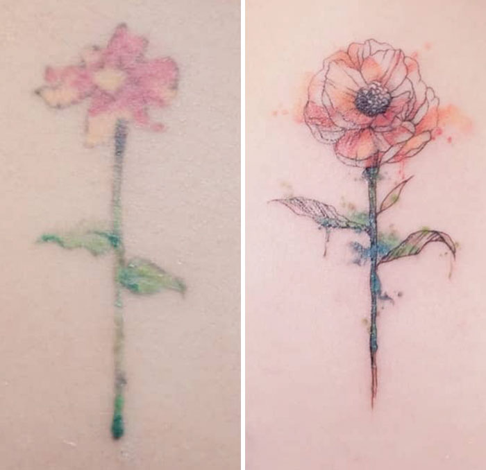 30 Amazing Examples Of Ink Masters Giving Old And Boring Tattoos A Cool Makeover