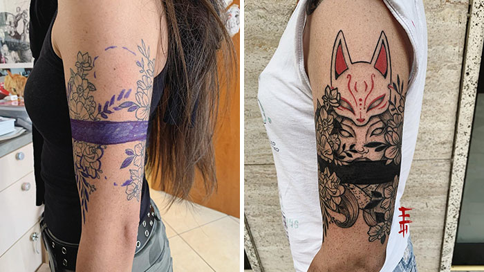30 Amazing Examples Of Ink Masters Giving Old And Boring Tattoos A Cool Makeover