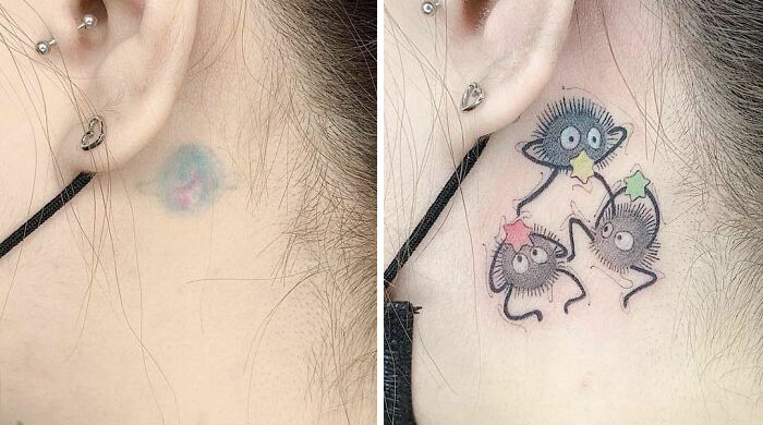 30 Amazing Examples Of Ink Masters Giving Old And Boring Tattoos A Cool Makeover