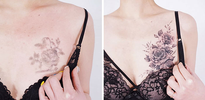 30 Amazing Examples Of Ink Masters Giving Old And Boring Tattoos A Cool Makeover