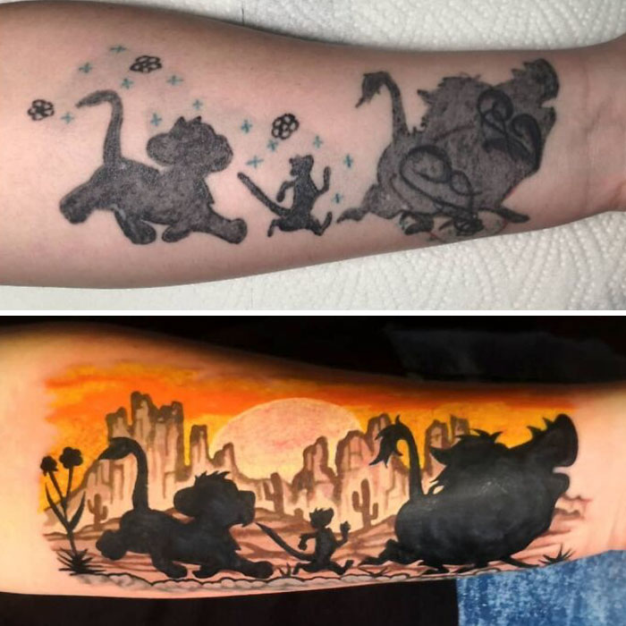 30 Amazing Examples Of Ink Masters Giving Old And Boring Tattoos A Cool Makeover