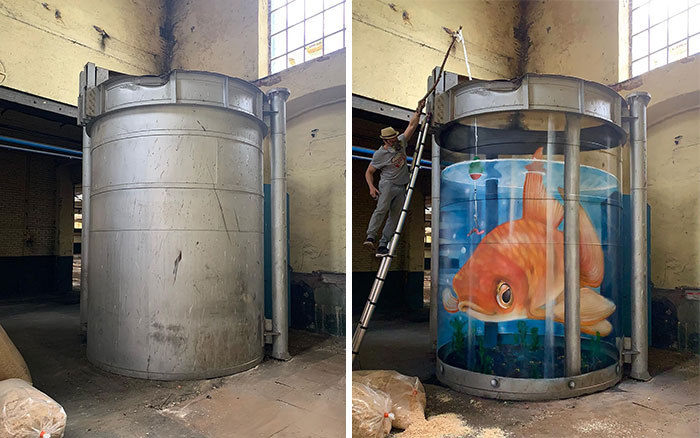 Este artista callejero francés pinta graffitis de criaturas en 3D y no son para los asustadizos (30 fotos)