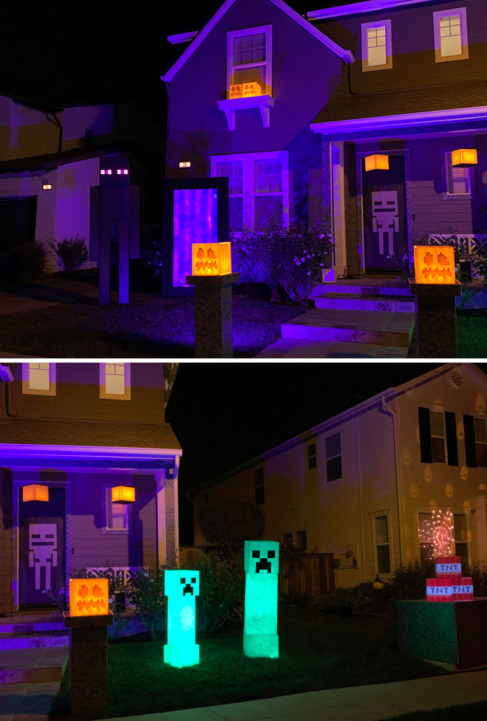 Me encontré con esta increíble decoración para Halloween