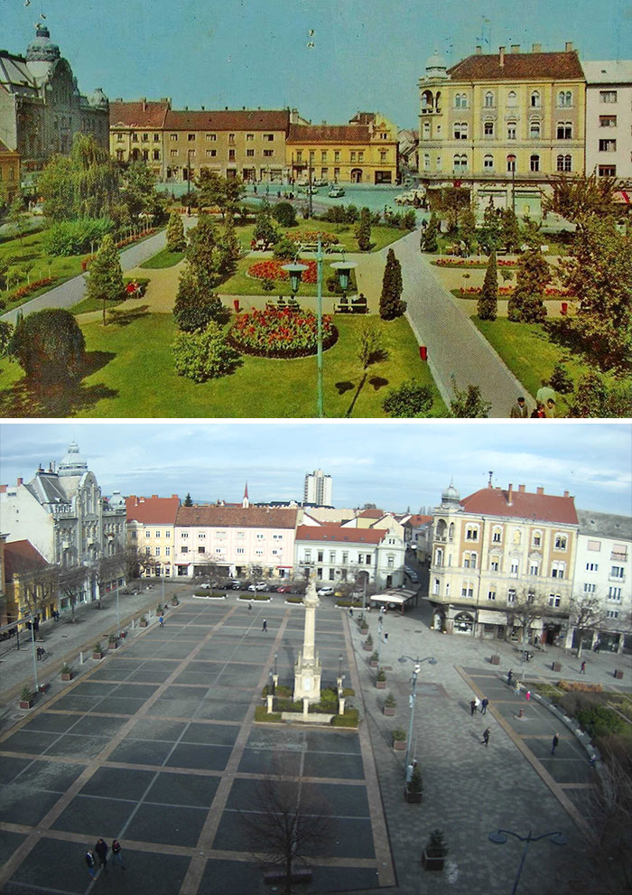 Mi ciudad en Hungría, antes y después