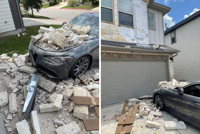 Mi casa acaba de caer sobre mi coche