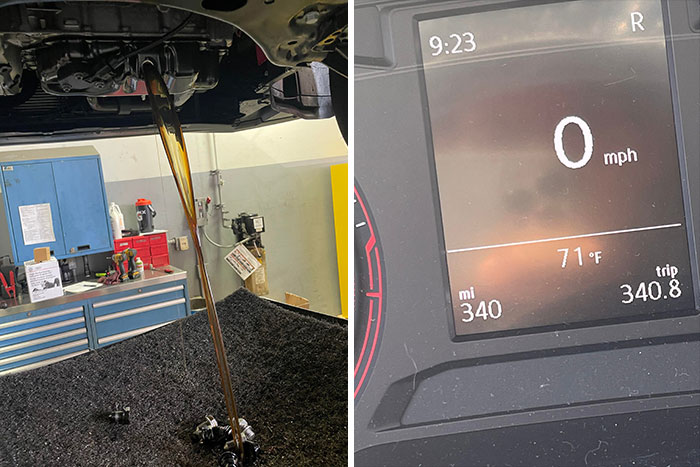 Os presento este Jetta con su segundo cambio de aceite anual a los 547 kilómetros