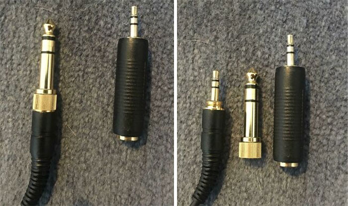 Mis auriculares con adaptador ya tenían la pieza correcta dentro