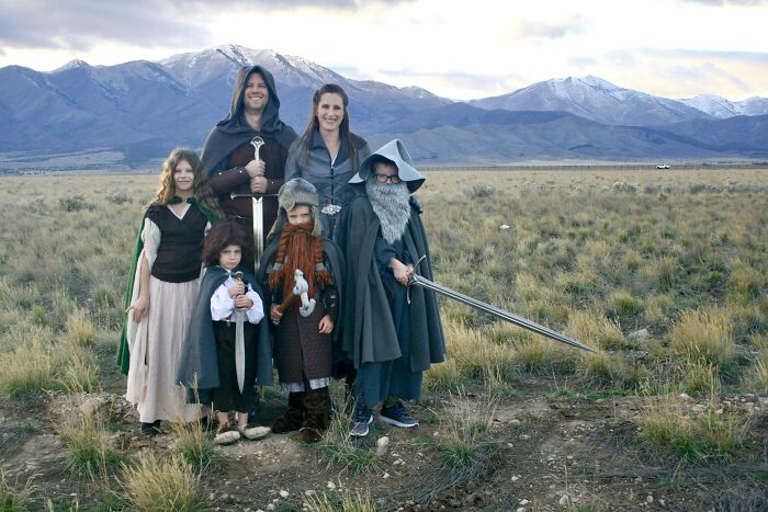 Los disfraces de Halloween de El Señor De Los Anillos de mi familia