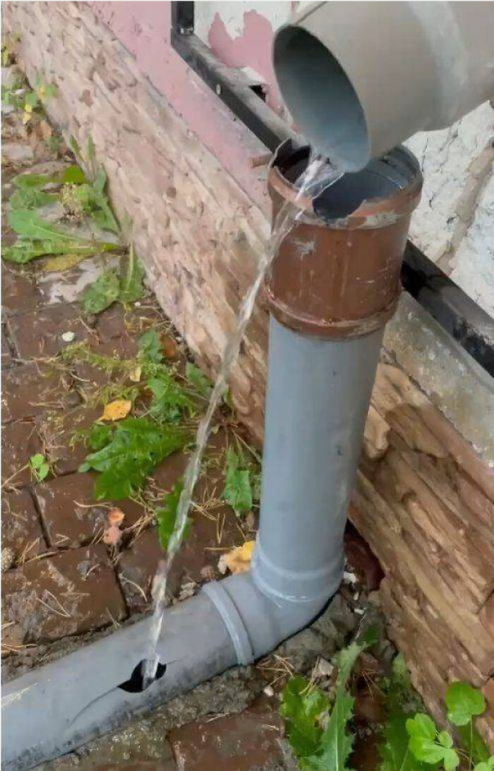 Arreglando el bajante