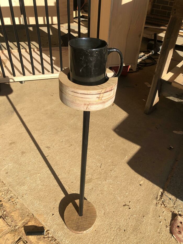 Mi mujer dijo que quería una mesita pequeña de café