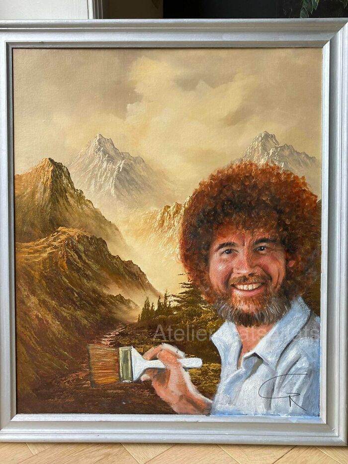 Al fin terminando mi Bob Ross