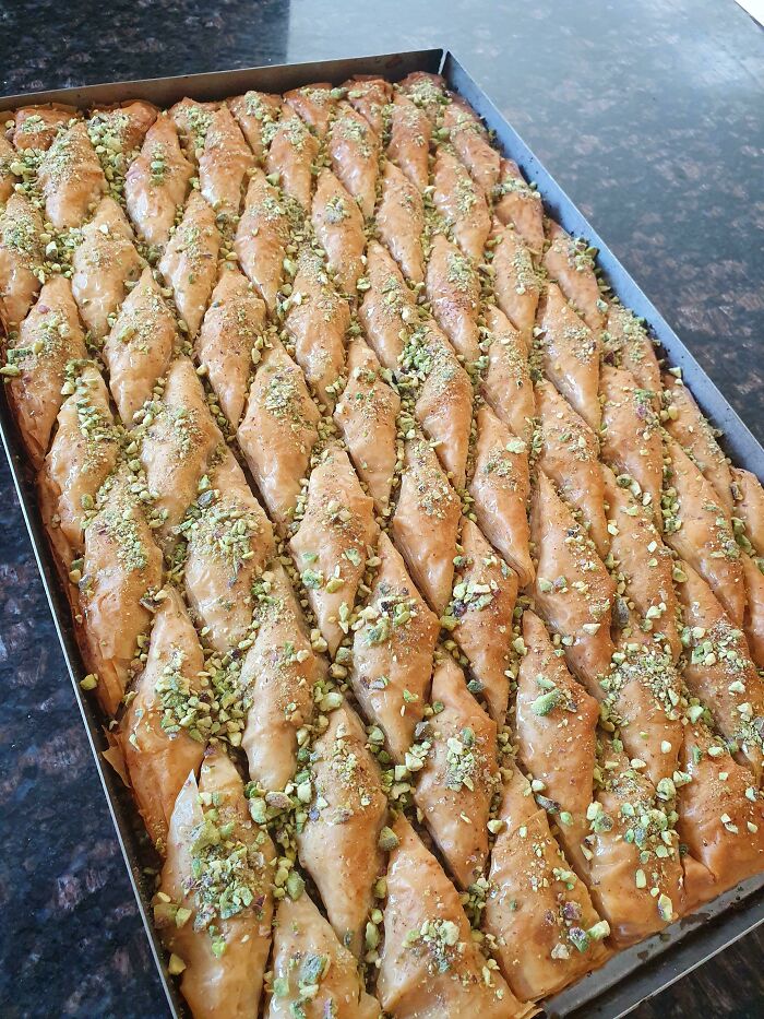 Mi abuela me ayudó en mi primer intento de hacer Baklava