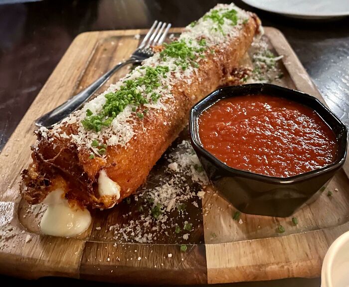 Palitos de mozzarella extra grandes con marinara