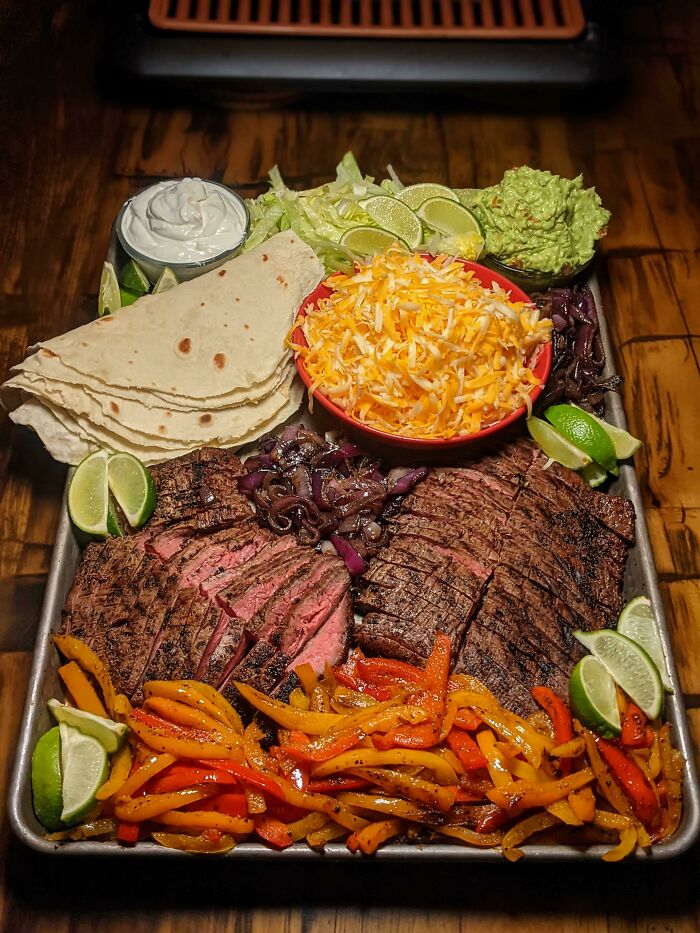 Fajitas de bistec caseras