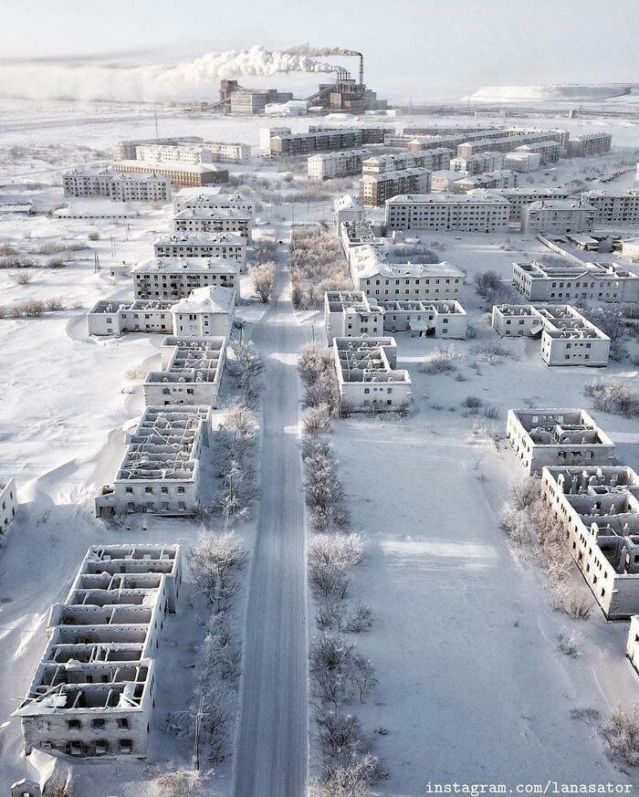 Vorkuta, Rusia. La ciudad más fría de Europa (la temperatura más baja jamás registrada es de -52° C)