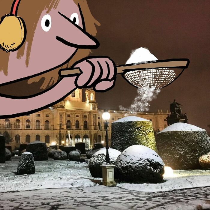Illustrator Adds Funny Cartoons To Strangers’ Instagram Photos (30 New Pics)