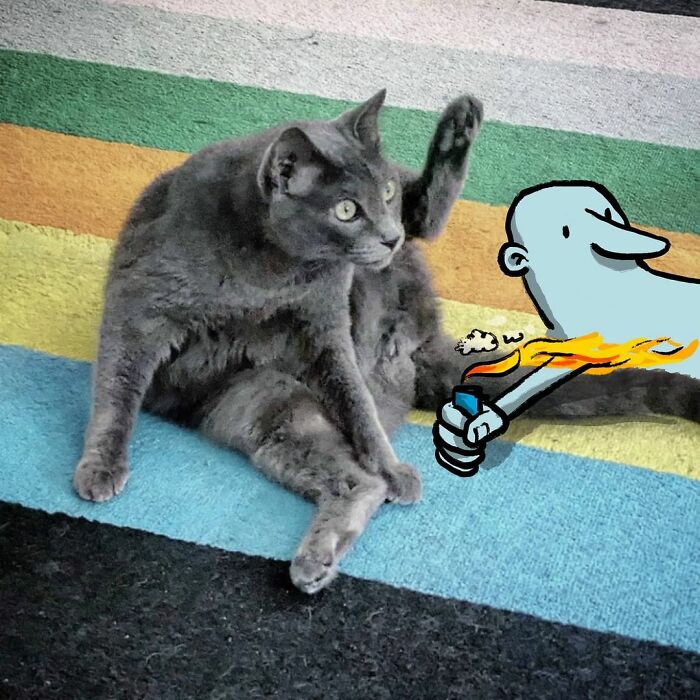 Illustrator Adds Funny Cartoons To Strangers’ Instagram Photos (30 New Pics)