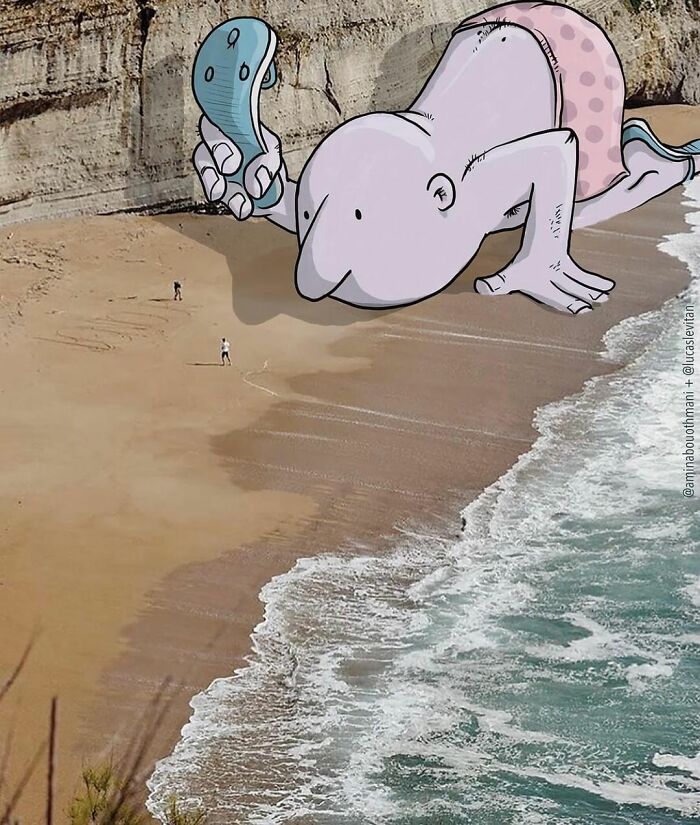 Illustrator Adds Funny Cartoons To Strangers’ Instagram Photos (30 New Pics)