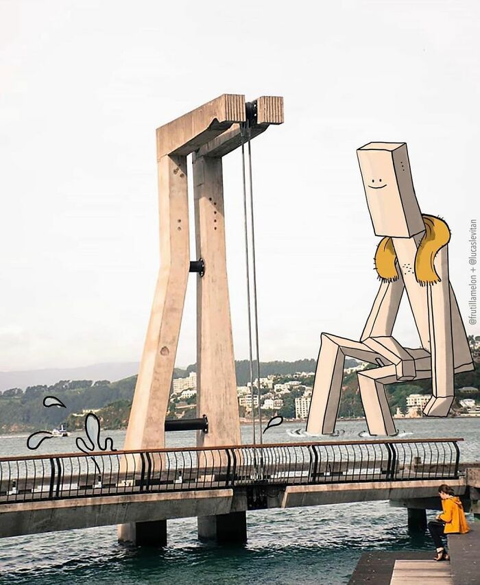 Illustrator Adds Funny Cartoons To Strangers’ Instagram Photos (30 New Pics)