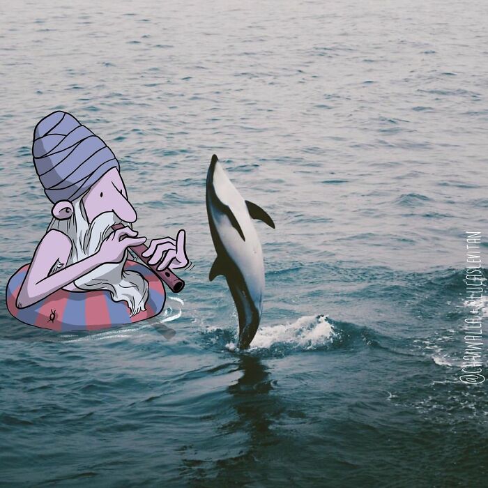 Illustrator Adds Funny Cartoons To Strangers’ Instagram Photos (30 New Pics)