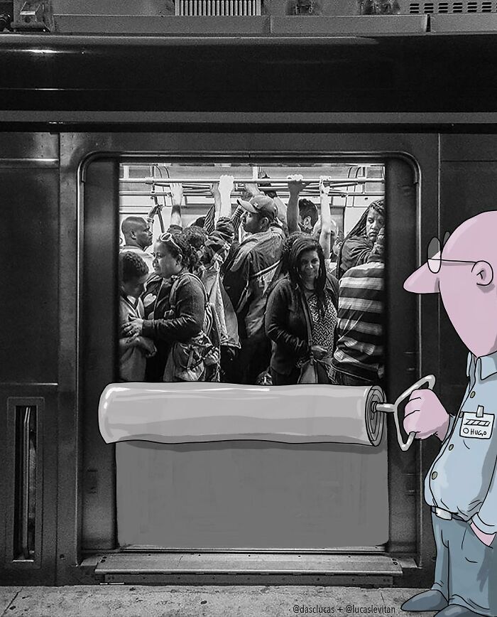 Illustrator Adds Funny Cartoons To Strangers’ Instagram Photos (30 New Pics)