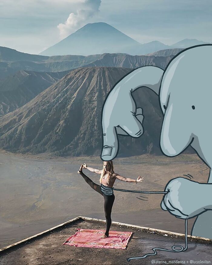 Illustrator Adds Funny Cartoons To Strangers’ Instagram Photos (30 New Pics)