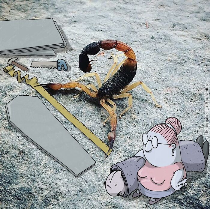 Illustrator Adds Funny Cartoons To Strangers’ Instagram Photos (30 New Pics)