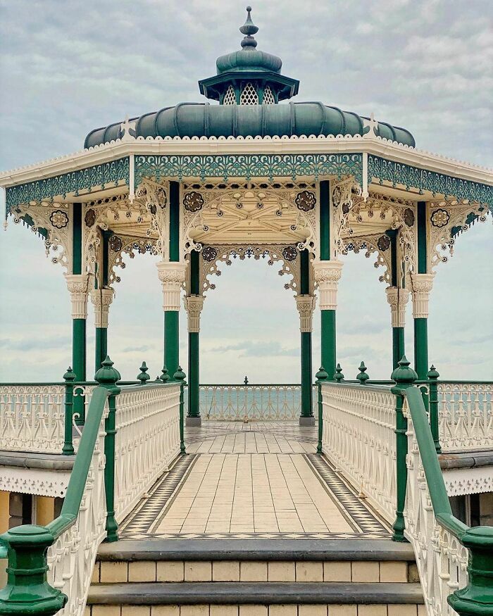 Glorieta de música de Brighton Beach Brighton, Reino Unido C. 1884