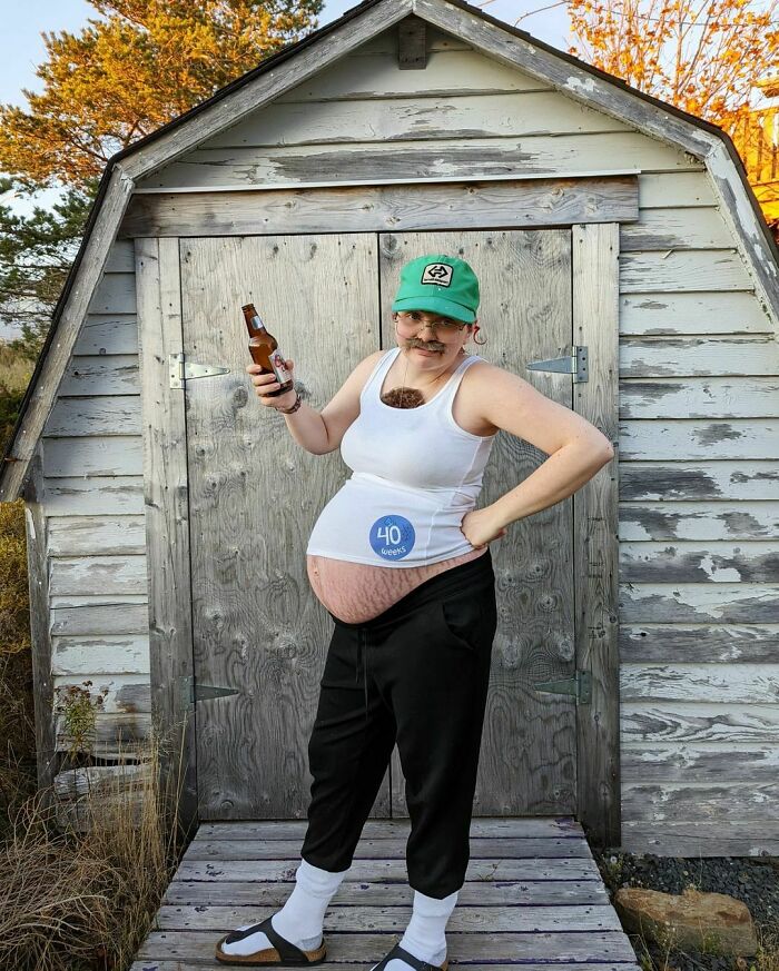 40 semanas de embarazo. Mostré mi vientre con toooodas las estrías que gané