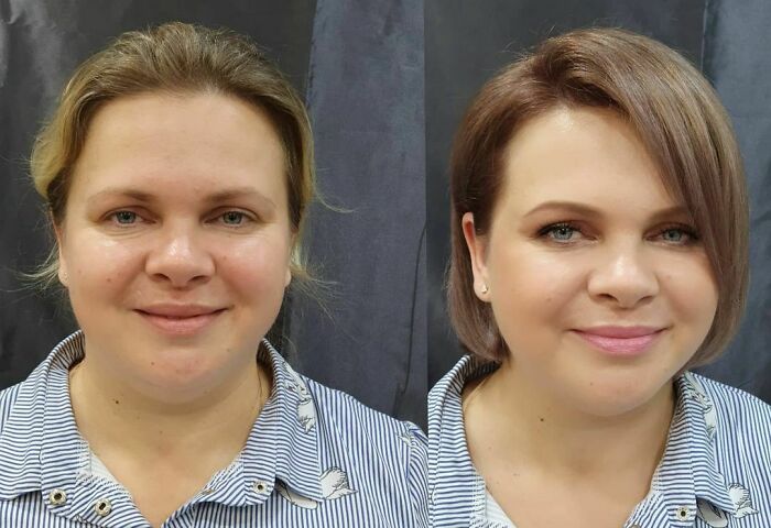 A Makeup Artist And Hairstylist Post 30 Before-And-After Shots Of Clients Who Told Them To 
