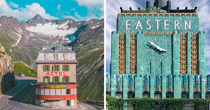 Esta página de Instagram comparte fotos de lugares reales que parecen sacados de una película de Wes Anderson
