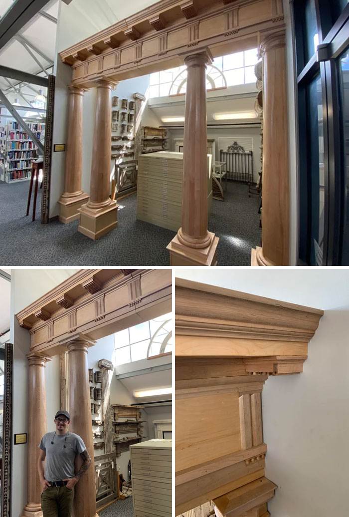Quería mostrar mi proyecto de graduación. Columnas dóricas romanas de estilo palladiano