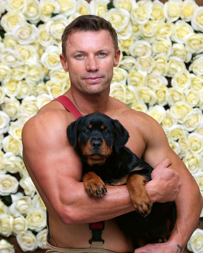The Australian Firefighters Calendar 2022 Is Out With More Shirtless Heroes And Adorable Animals (28 Pics)
