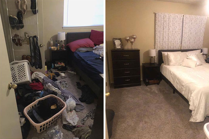 Finalmente me encargué del nido de la depresión - que era básicamente todo el apartamento en un momento dado