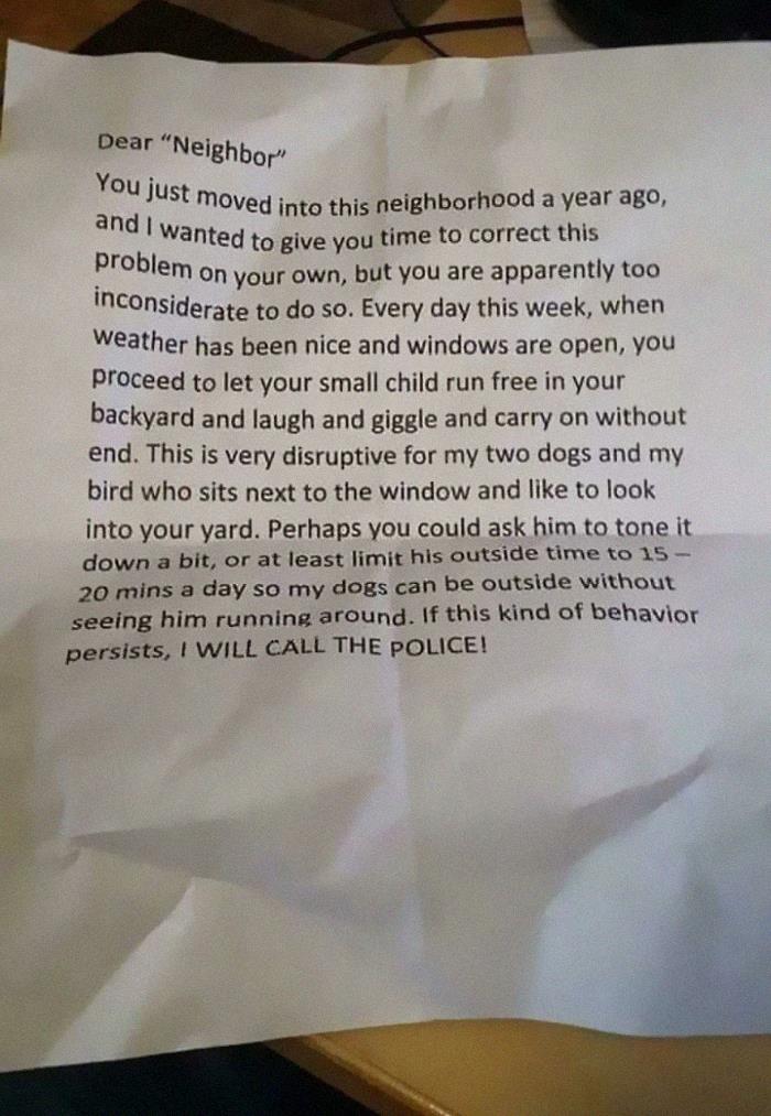 No deje salir a su hijo o llamo a la policía