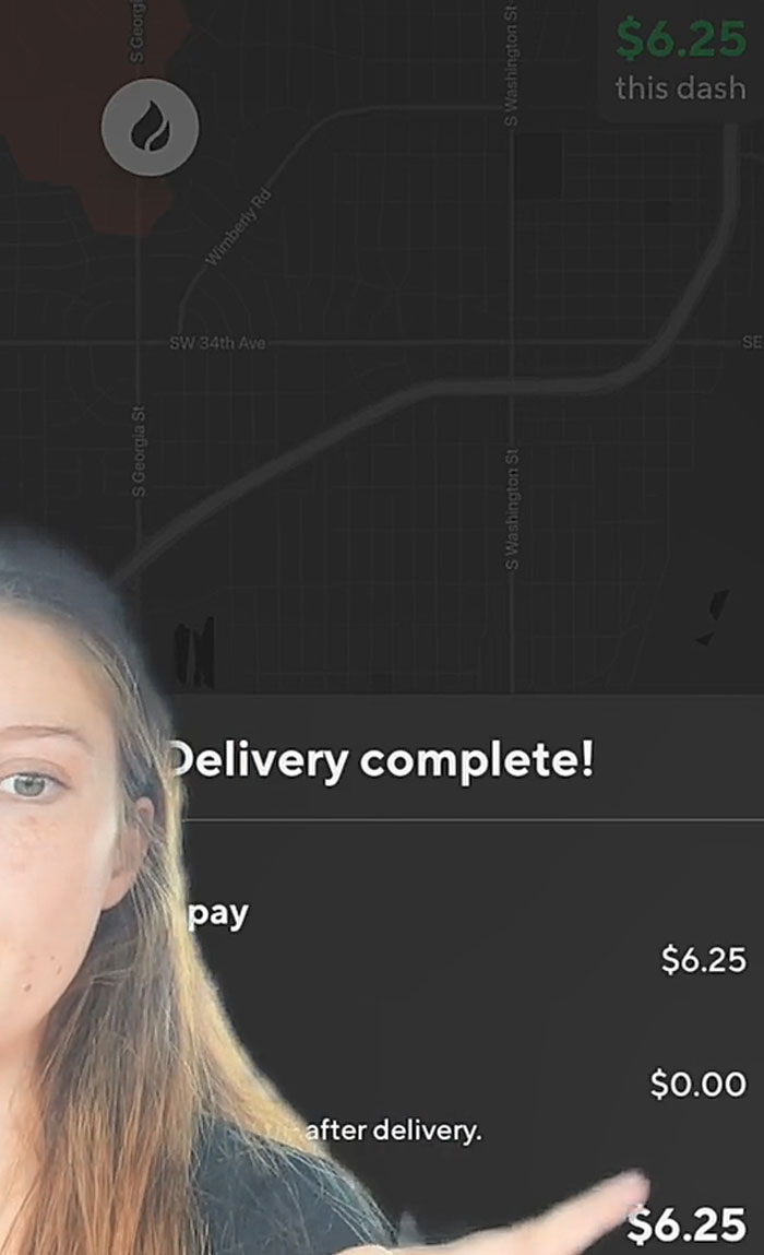 Esta repartidora de DoorDash reveló cómo afectan las propinas en la hora de entrega de un pedido de comida, y mostró una orden de McDonald’s que tardó 1 hora en ser recogida