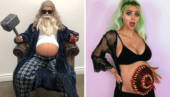 Estas 30 mujeres embarazadas usaron sus barrigas para hacer geniales disfraces de Halloween