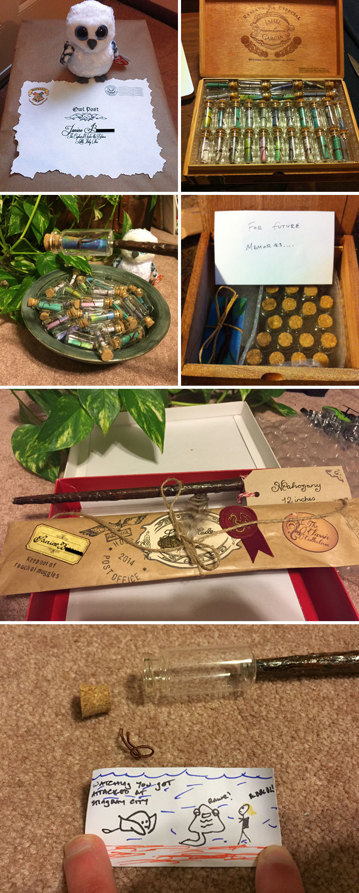 Le hice a mi esposa un pensadero de Harry Potter como regalo de bodas