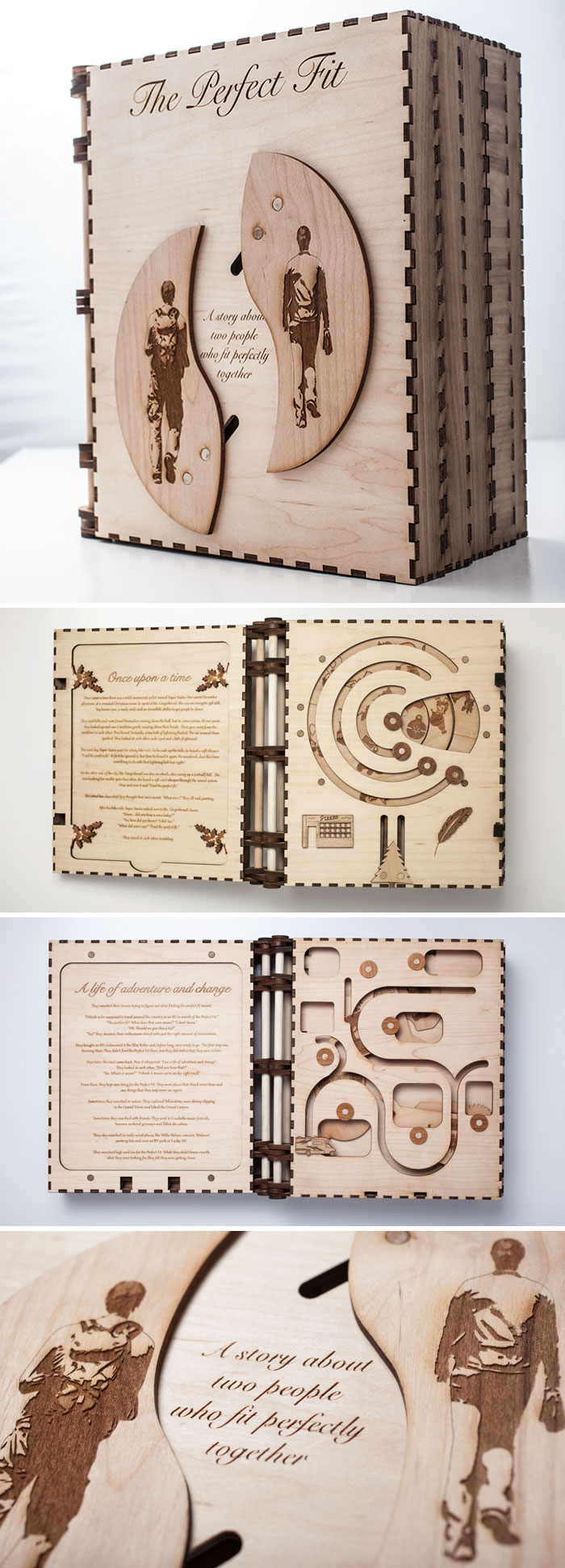 A mi novia le encantan los cuentos de hadas, así que, para proponerle matrimonio, le construí un libro de cuentos de hadas con puzzles secretos en su interior