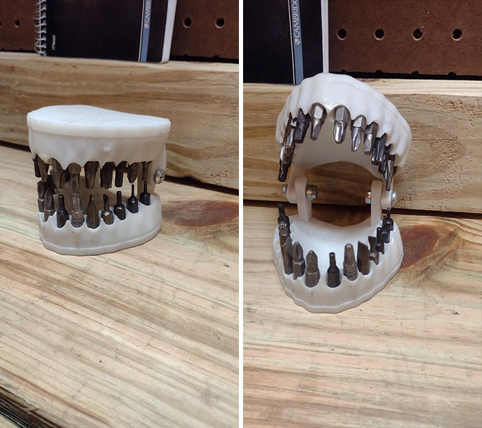 Este portapiezas que me compró mi hija